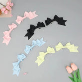 BXOXO Kawaii Handmade Bow Hairclip Anime Lolita Hairpin Cosplay Headdress JK Uniform Hair Accessory Xmas Gifts